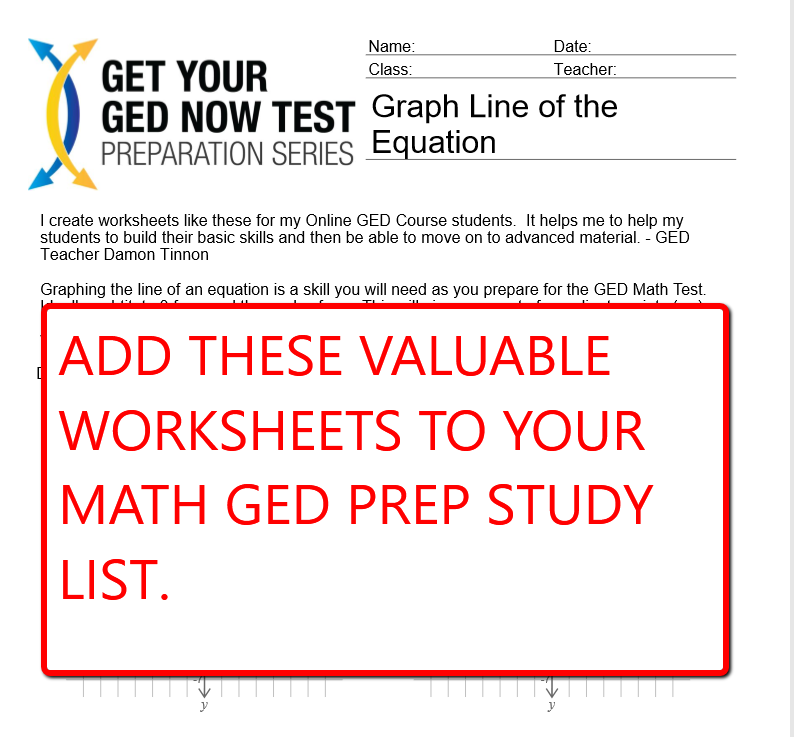 GED Math Worksheets