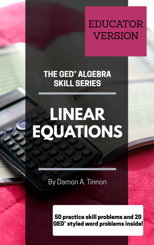 GED Algebra Linear Equations Book | Algebra Prep Book | My Ged Live 